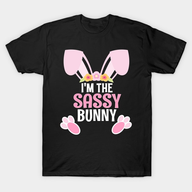 I'm The Sassy Bunny Easter Family Matching Apparel T-Shirt by alcoshirts